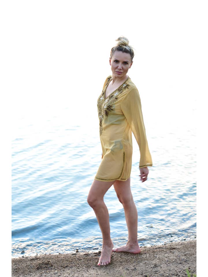 Giallo | Oro Tunica gialla unica nel suo genere in vendita all'ingrosso su Faire3