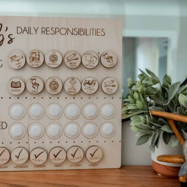 Tableau des corvées pour la vente par Home & Harbor Design Co.