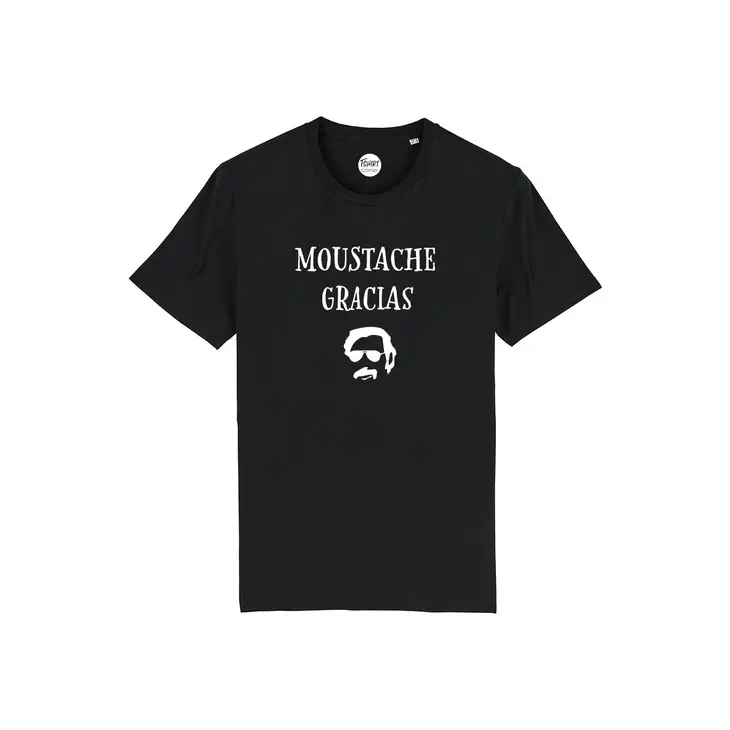 Tshirt Corner - Wholesale Screen Printed T-Shirt - Men's - Men's T-shirt - Moustache Gracias1