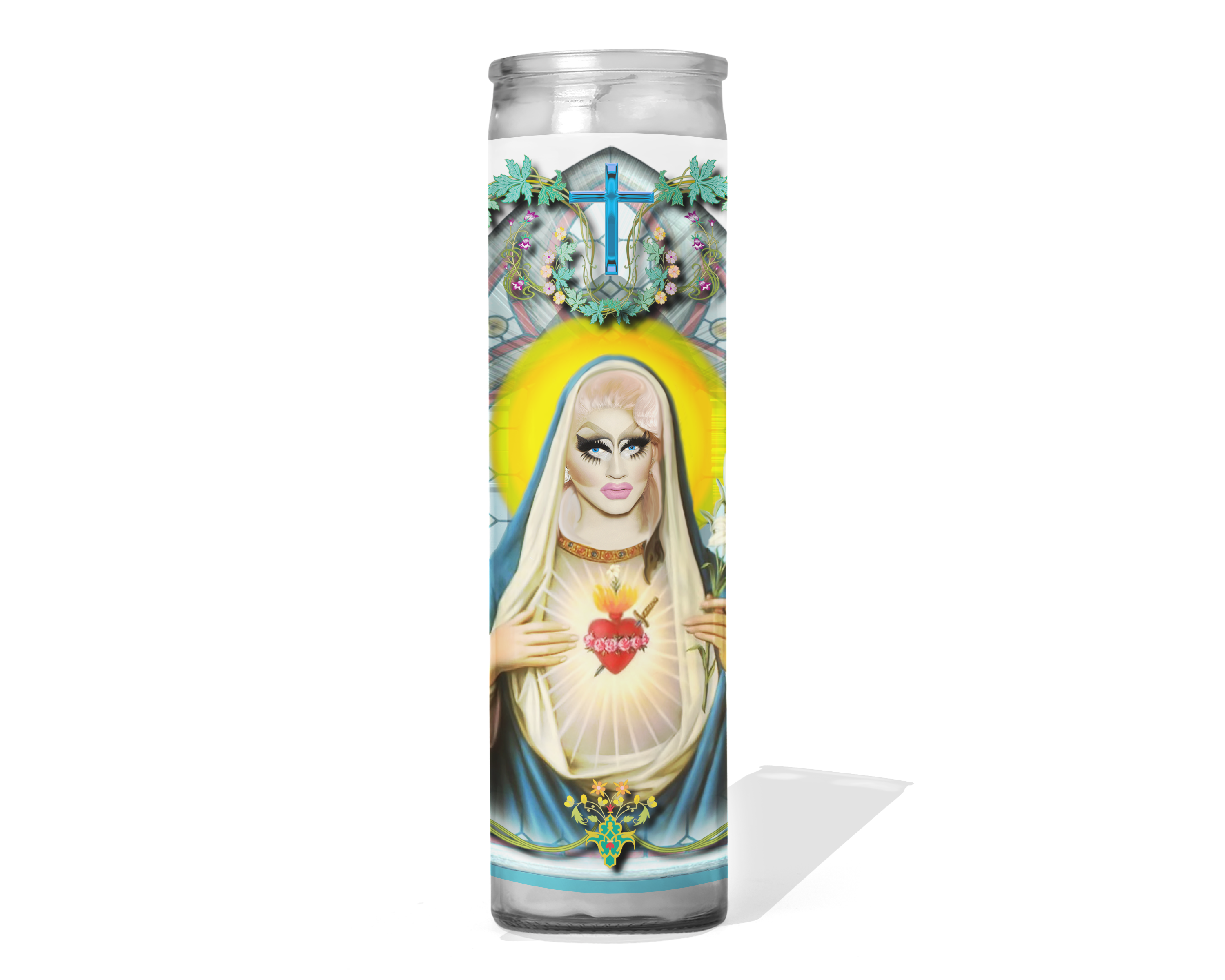 Calm Down Caren - Wholesale Votive Candle - Trixie Mattel Drag Queen Celebrity Prayer Candle0