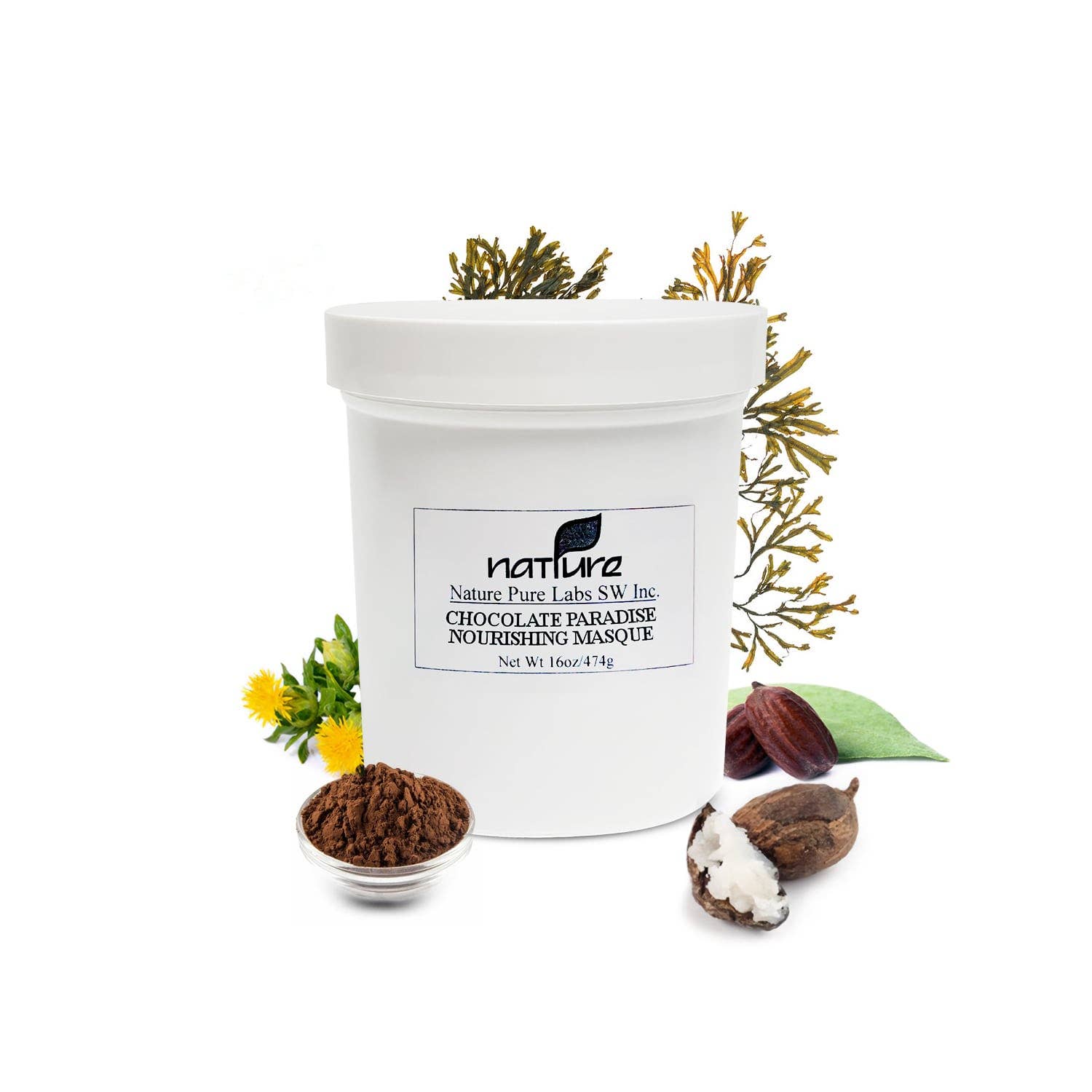 NATPURE Clinical Skin Care - Wholesale Skincare Face Mask - Professional Chocolate Paradise Nourishing Masque / 1.0lb0