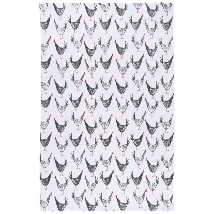 Now Designs by Danica - Wholesale Tea Towel - Chicken Scratch Dishtowel