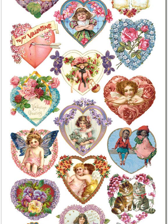 Pegatinas de Corazón de San Valentín P51 para venta al por mayor de Violette Stickers