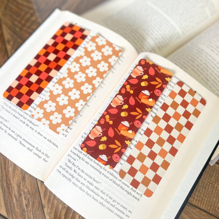 Little Turkey Shoppe - Wholesale Bookmark - Pumpkin Pie Bookmark Set, Thanksgiving, Fall 6