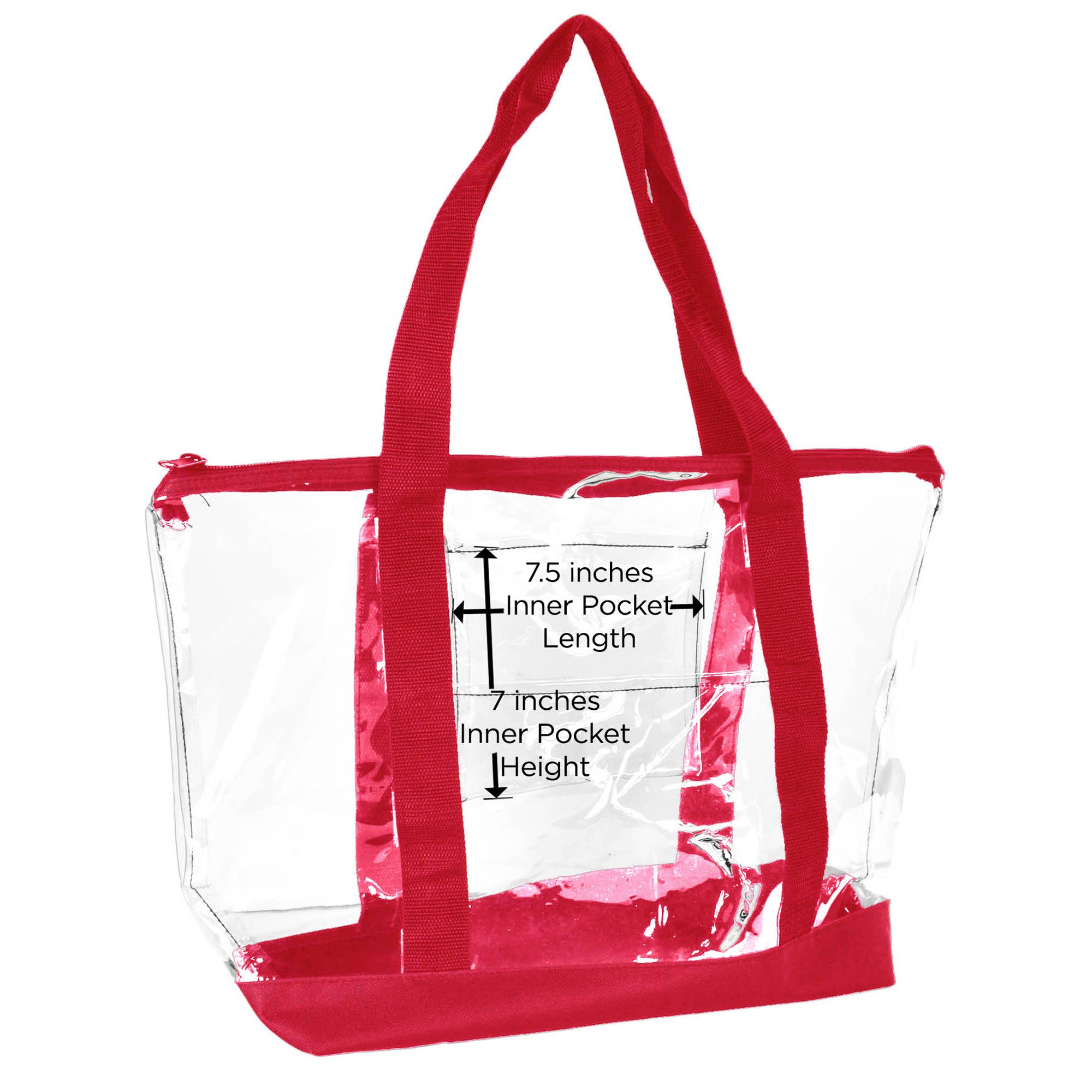 Dalix - Vente Tote bag – femme - Dalix sac transparent de sécurité à bandoulière pour travail et courses30