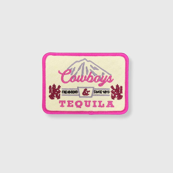 HP1009 - Cowboys & Tequila Hat Patch for wholesale by ILTEX Apparel
