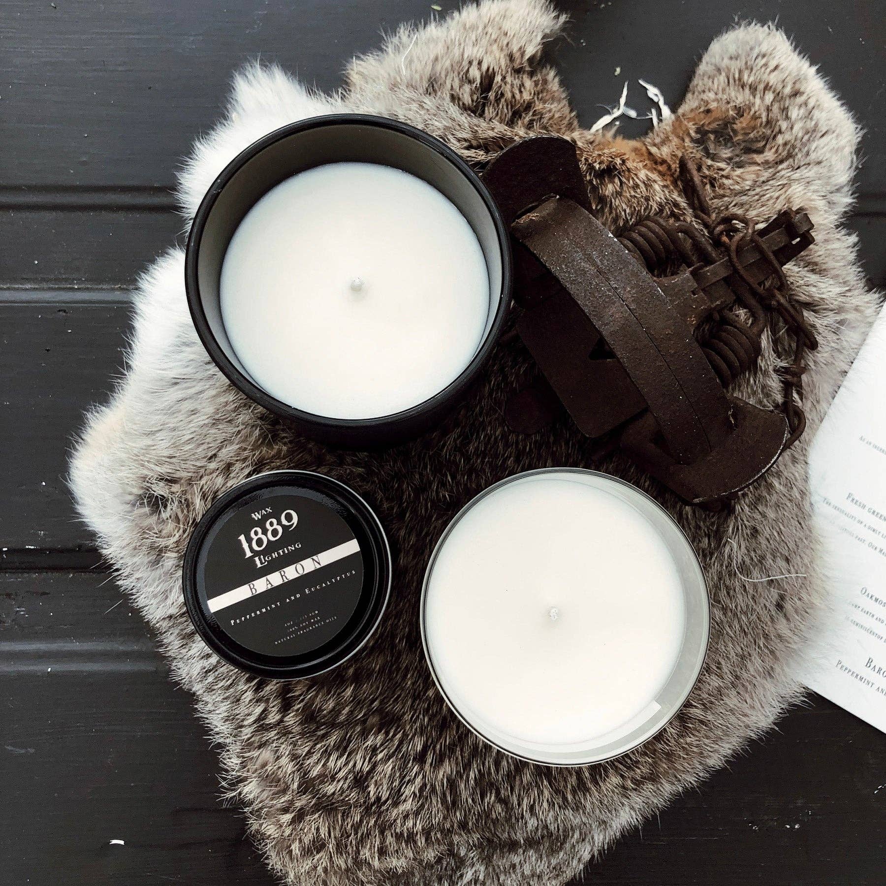 1889 Wax Lighting - Vendita all'ingrosso Candele da viaggio - Candela in Latta da 4oz Toscana4