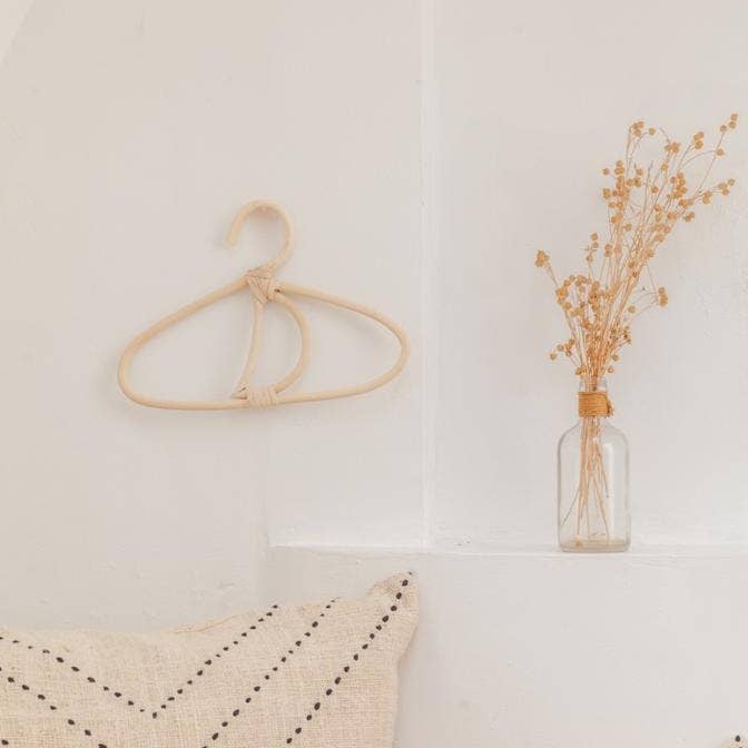 Village Thrive - Wholesale Clothes Hangers - Kids Rattan Hanger Collection1