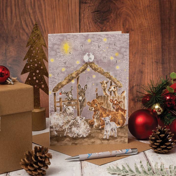 Wrendale Designs - Wholesale Advent Calendar - Away In A Manger1