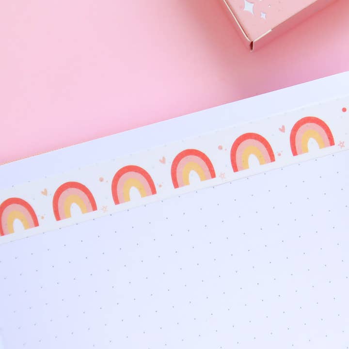 White Rainbow Washi Tape for wholesale by Lula Rocks
