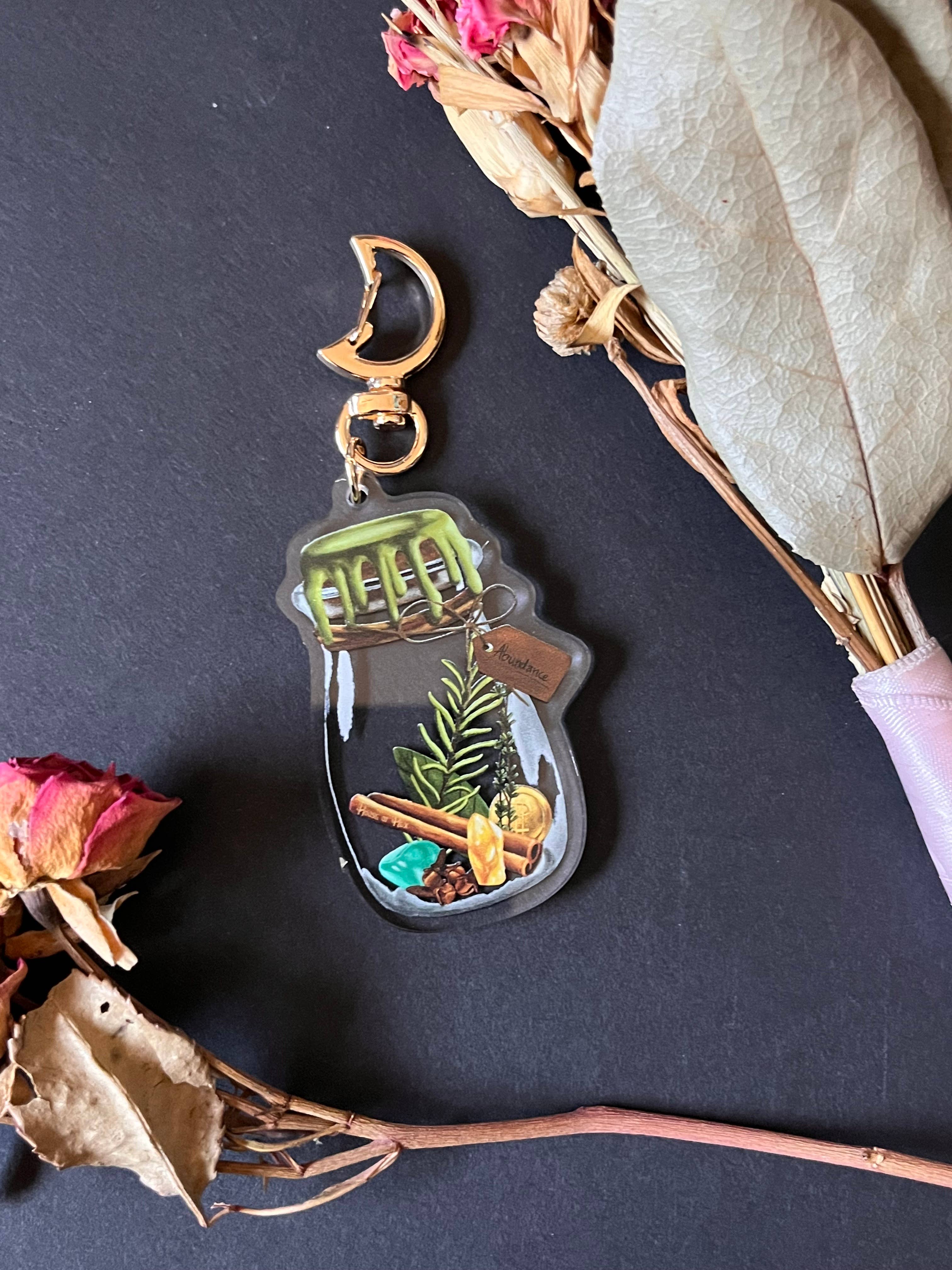 House of Hex - Wholesale Keychain - Women's - Abundance Keychain | Accessories | Witchy | Double-side4