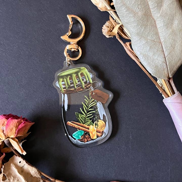 House of Hex - Wholesale Keychain - Women's - Abundance Keychain | Accessories | Witchy | Double-side4