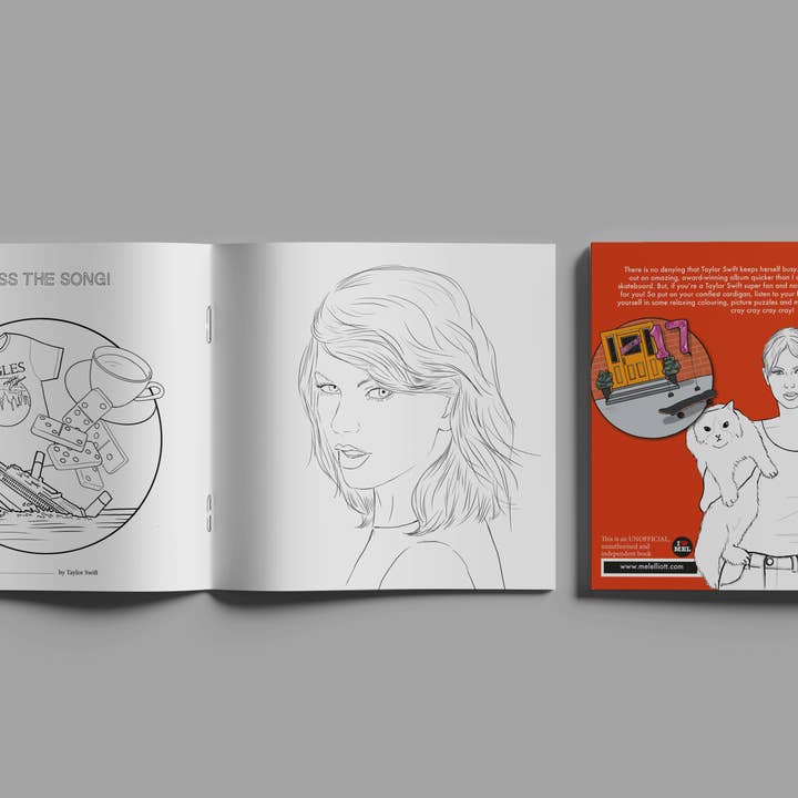 I Love Mel - Wholesale Coloring Book - Adult - Colour Me Swiftly - Unofficial Taylor Swift Coloring book18
