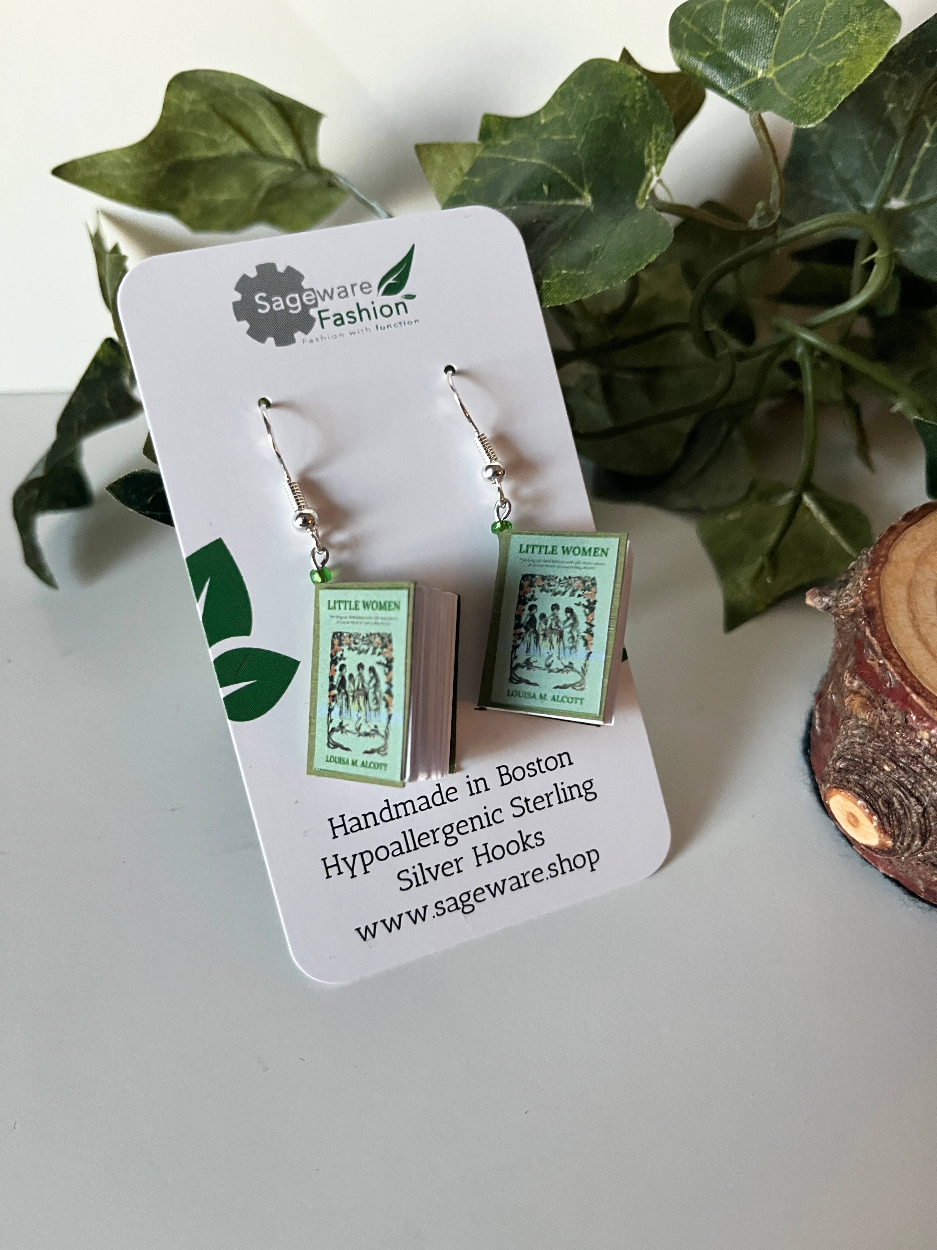 Sageware - Wholesale Dangle Earrings - Mini Book Earrings14