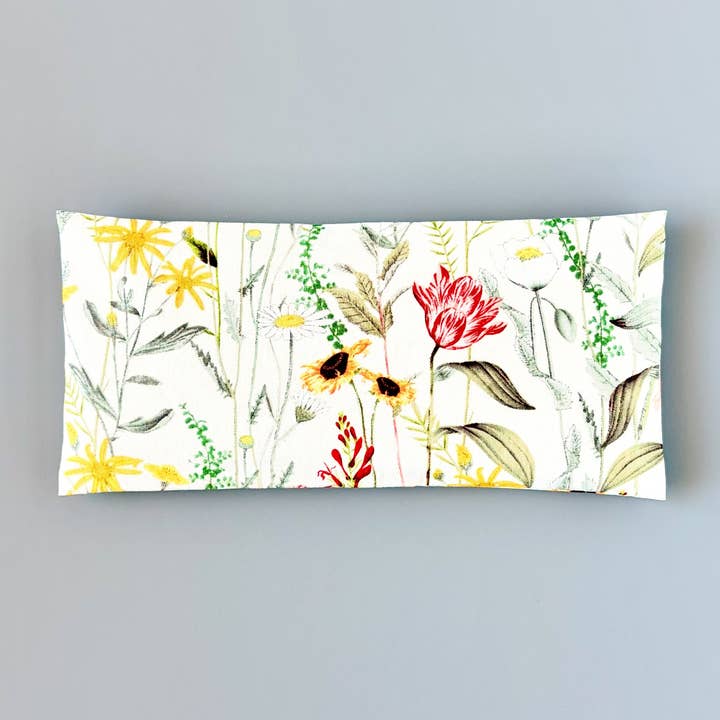 Organic Lavender Eye Pillow w/ Removable Cover - Wildflowers for wholesale by Laska Collection