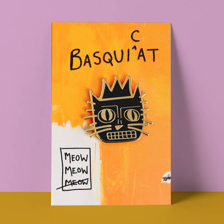 BasquiCAT Cat Artist Pin voor wholesale door Niaski - Feline Fine Art (USA DUTIES PAID)