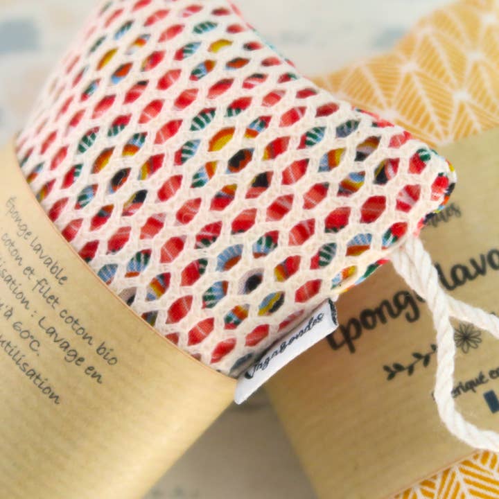 Vagabondes - Wholesale Cleaning Sponge - Set of 10 - Washable and reusable fabric sponge (random)5