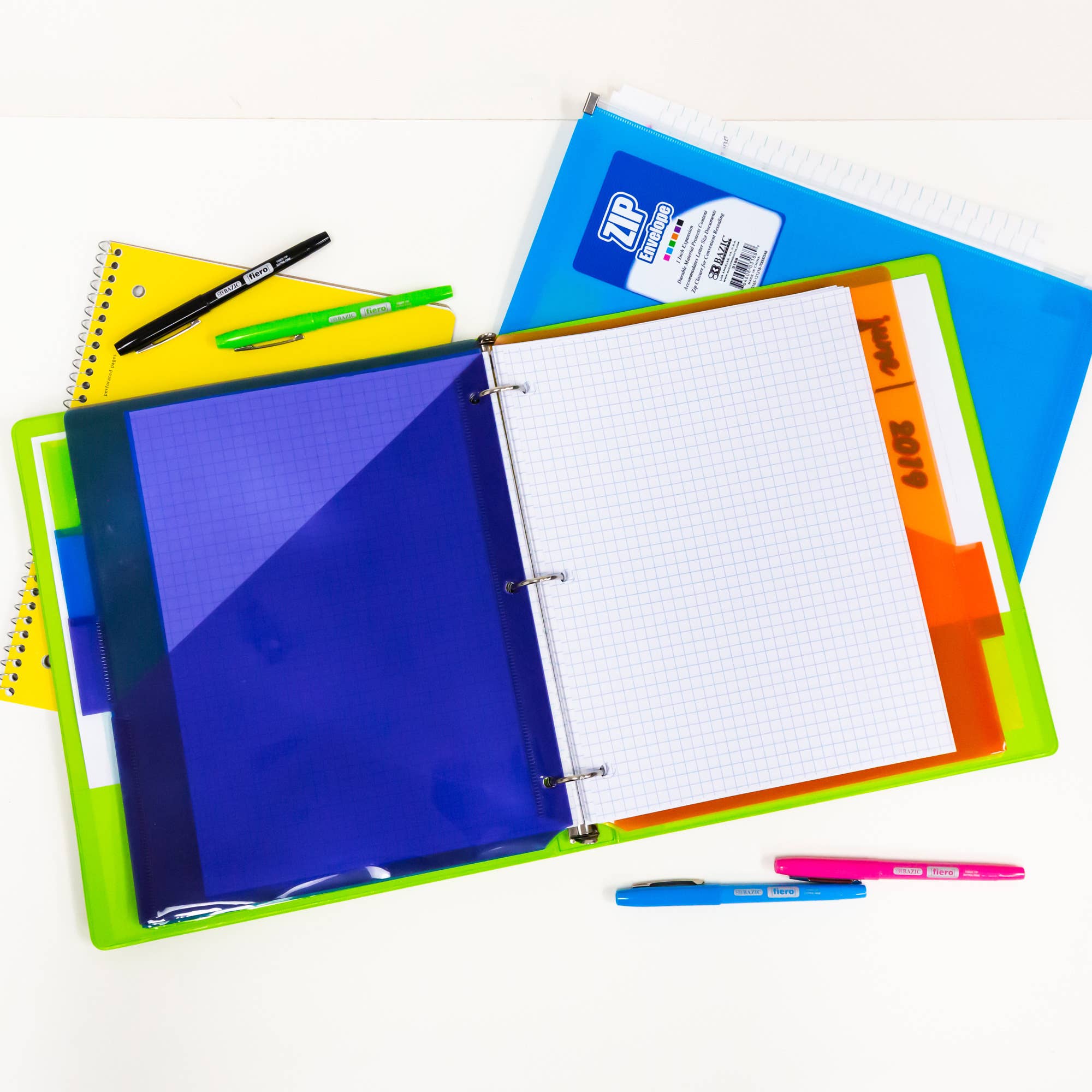 BAZIC Products - Wholesale Notepad - Filler Paper 4-1" Quad-Ruled 100 Ct.6