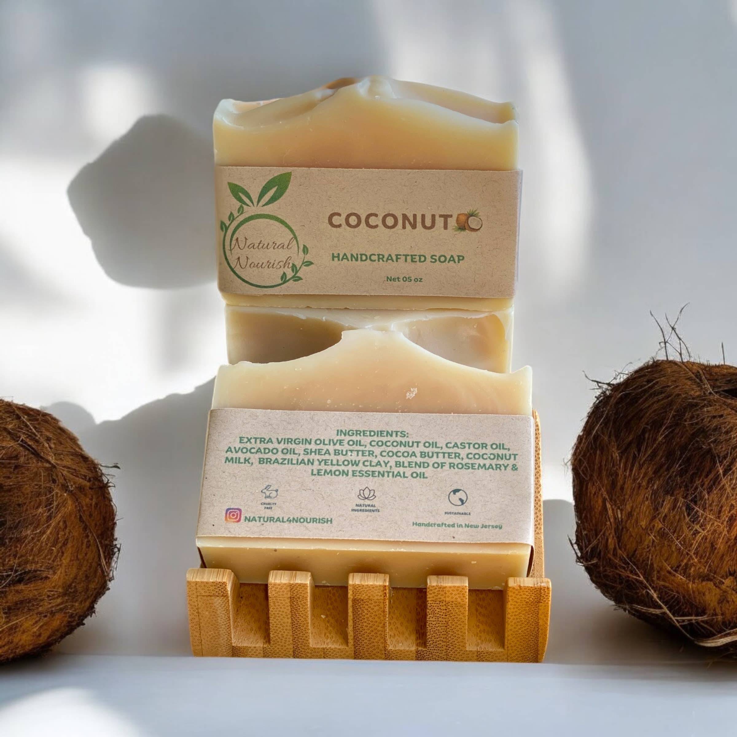 Natural Nourish - Wholesale Bar Soap - Coconut Handmade Soap