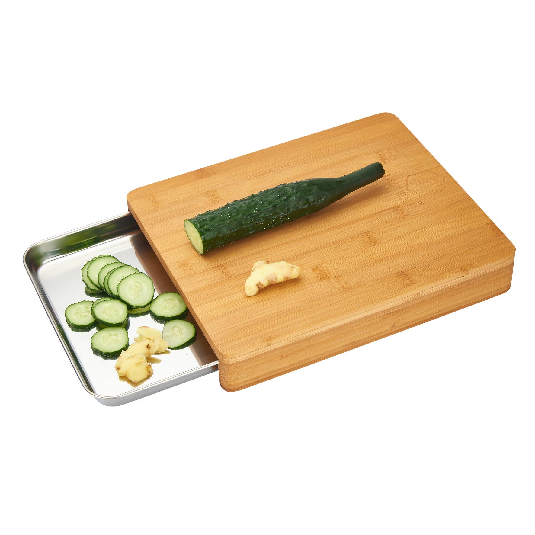 Laguiole - Wholesale Cutting Board - Lagiuole Bamboo Cutting Board with Stainless Steel Storage Drawer0