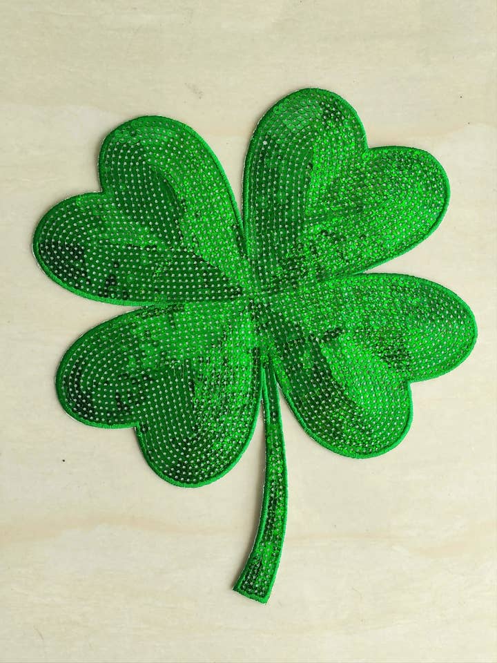Shamrock Sequin Patch for wholesale by Love On Creations