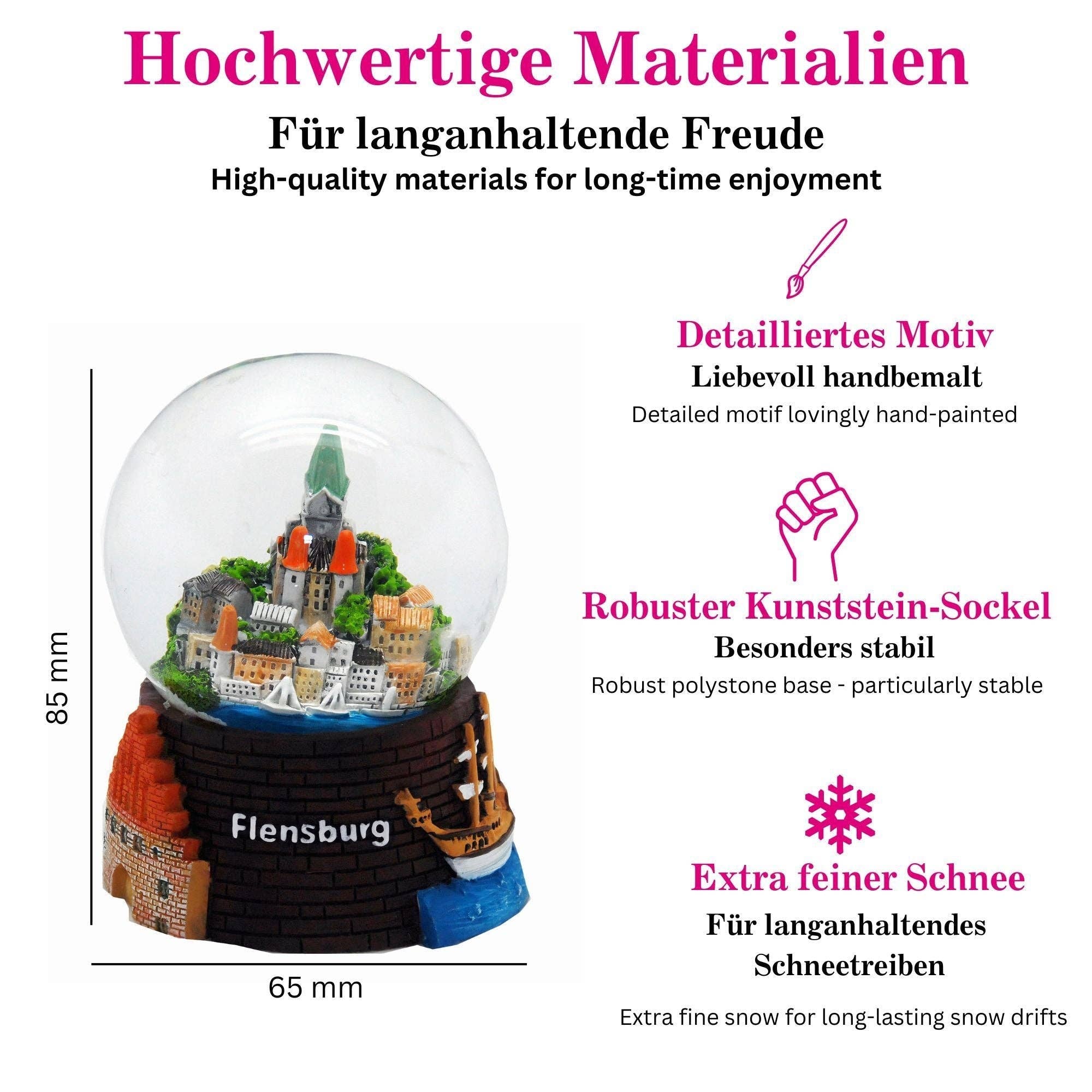 Schneekugelhaus - Wholesale Snow Globe - Souvenir Snow Globe Flensburg6