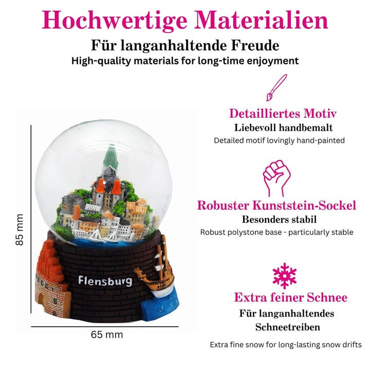 Schneekugelhaus - Wholesale Snow Globe - Souvenir Snow Globe Flensburg6