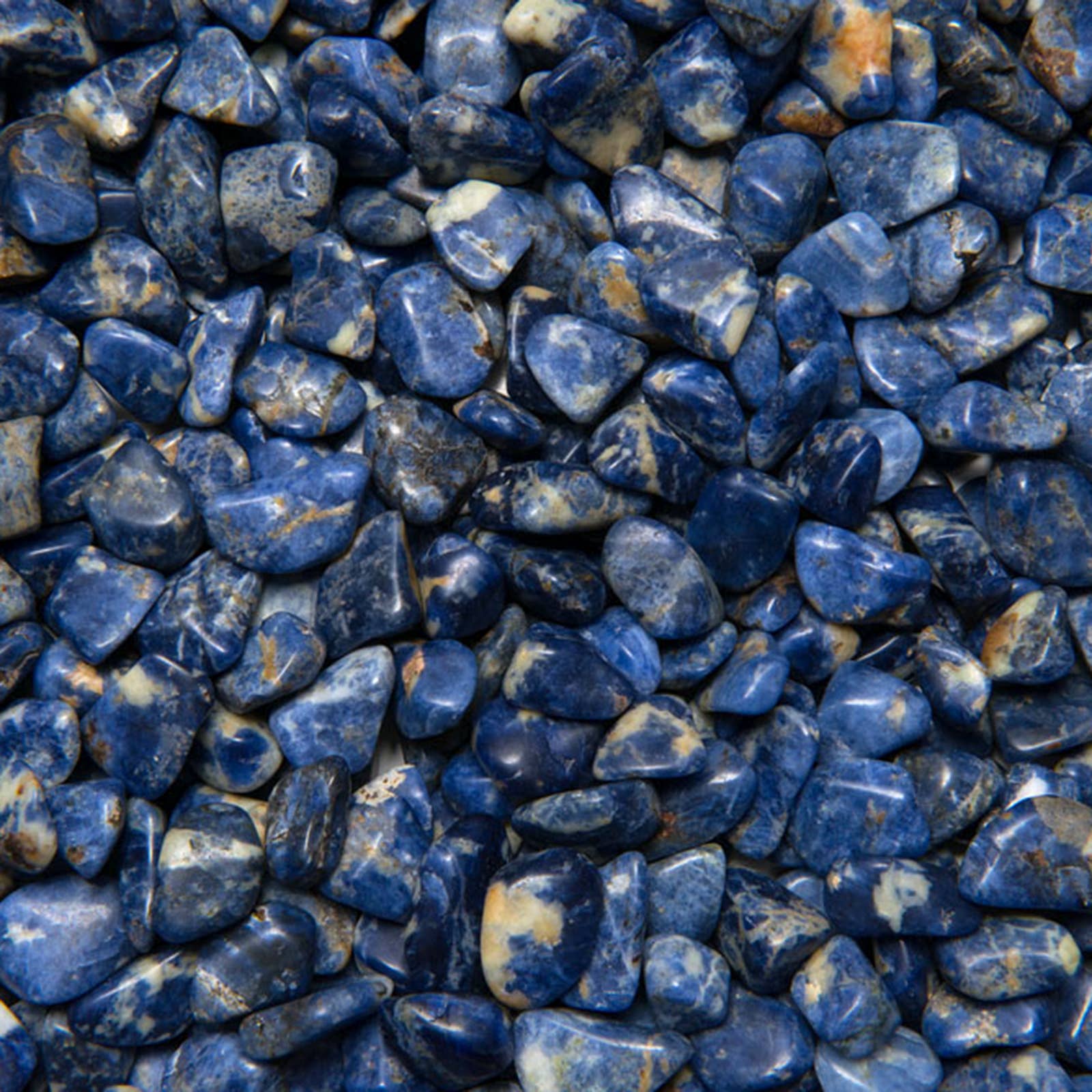 Fantasia Mining - Wholesale Spiritual Stone/Crystal - Tumbled Sodalite - XS - B Grade - Brazil (1 lb)0