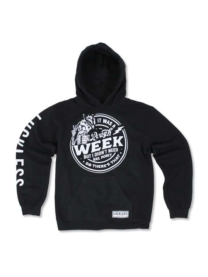 Felpa con cappuccio "Bail Money" per la vendita all'ingrosso da parte di Luckless Outfitters