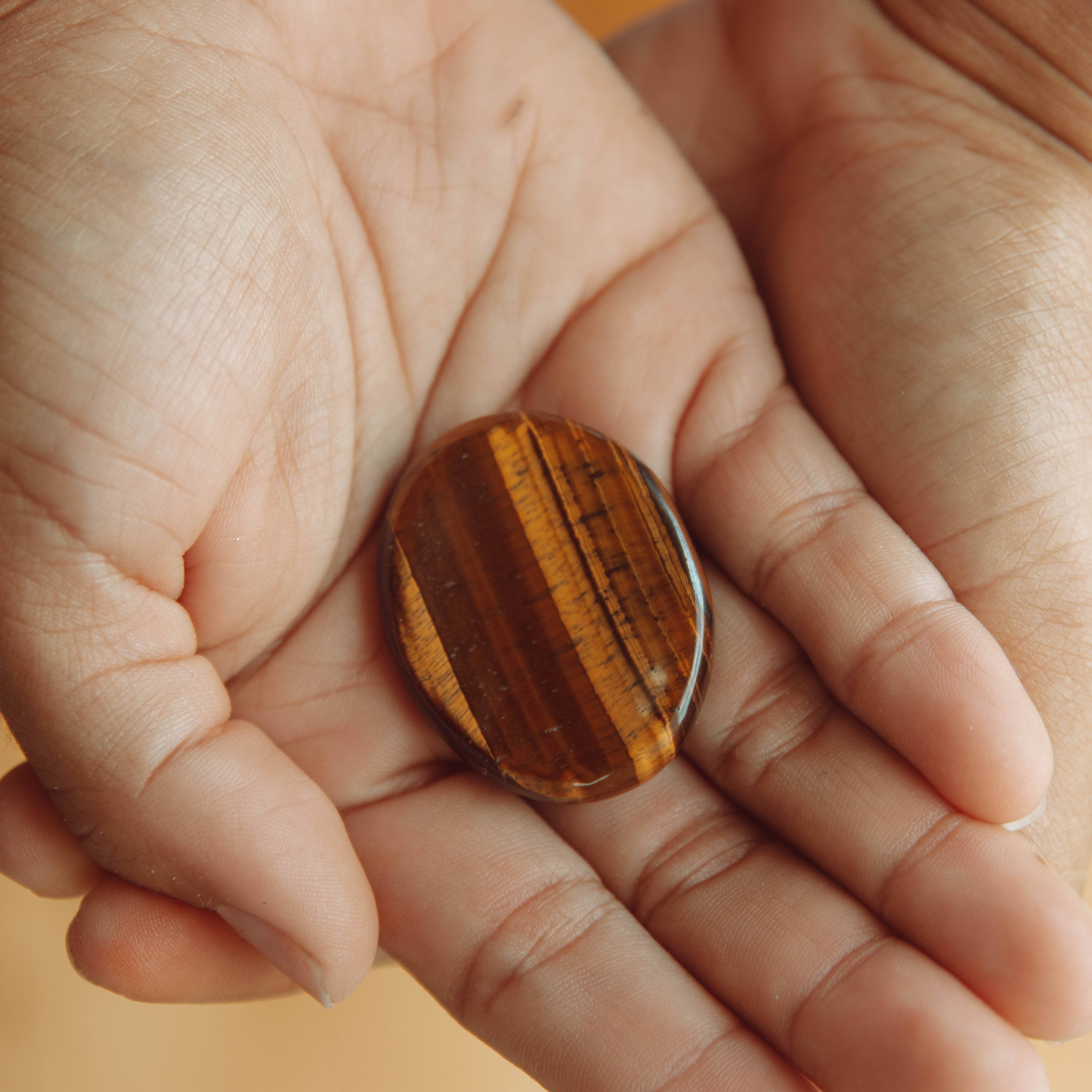 Tiny Rituals - Wholesale Spiritual Stone/Crystal - Tiger Eye Worry Stone2