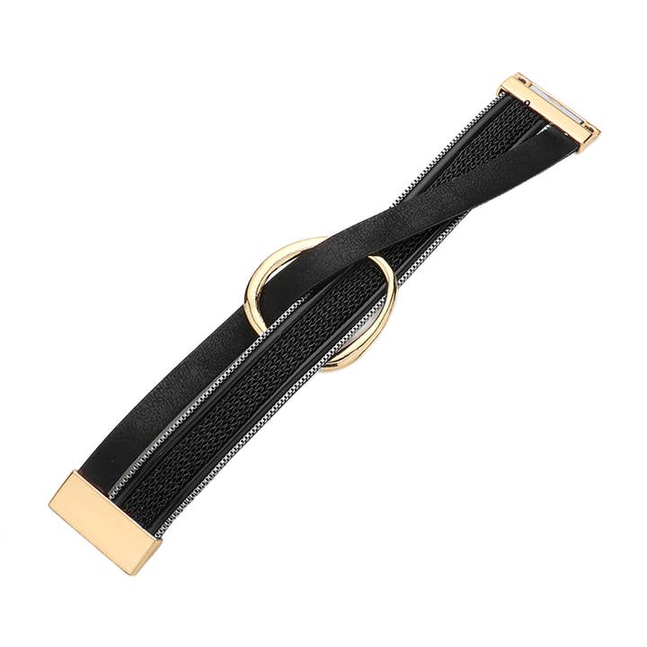 Embellish Your Life - Wholesale Woven/Braided Bracelet - Wrap It Up Magnetic Bracelet