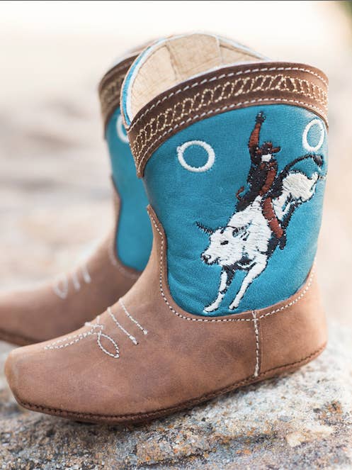 "Colt" Bucking Bull Baby Boots for wholesale by Shea Baby