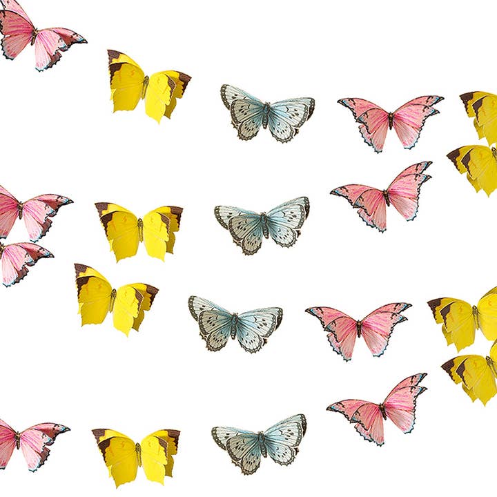 Nouveau 3D Butterfly Garland Nouveau 3D Butterfly Garland