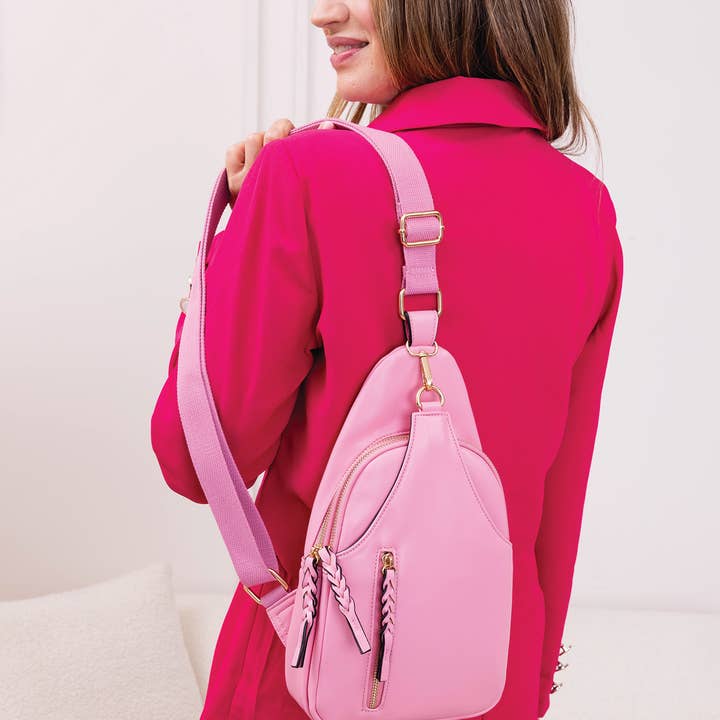 Jen & Co. - Wholesale Crossbody Bag - Women's - M2342Nikki Dual Compartment Crossbody Sling Bag
