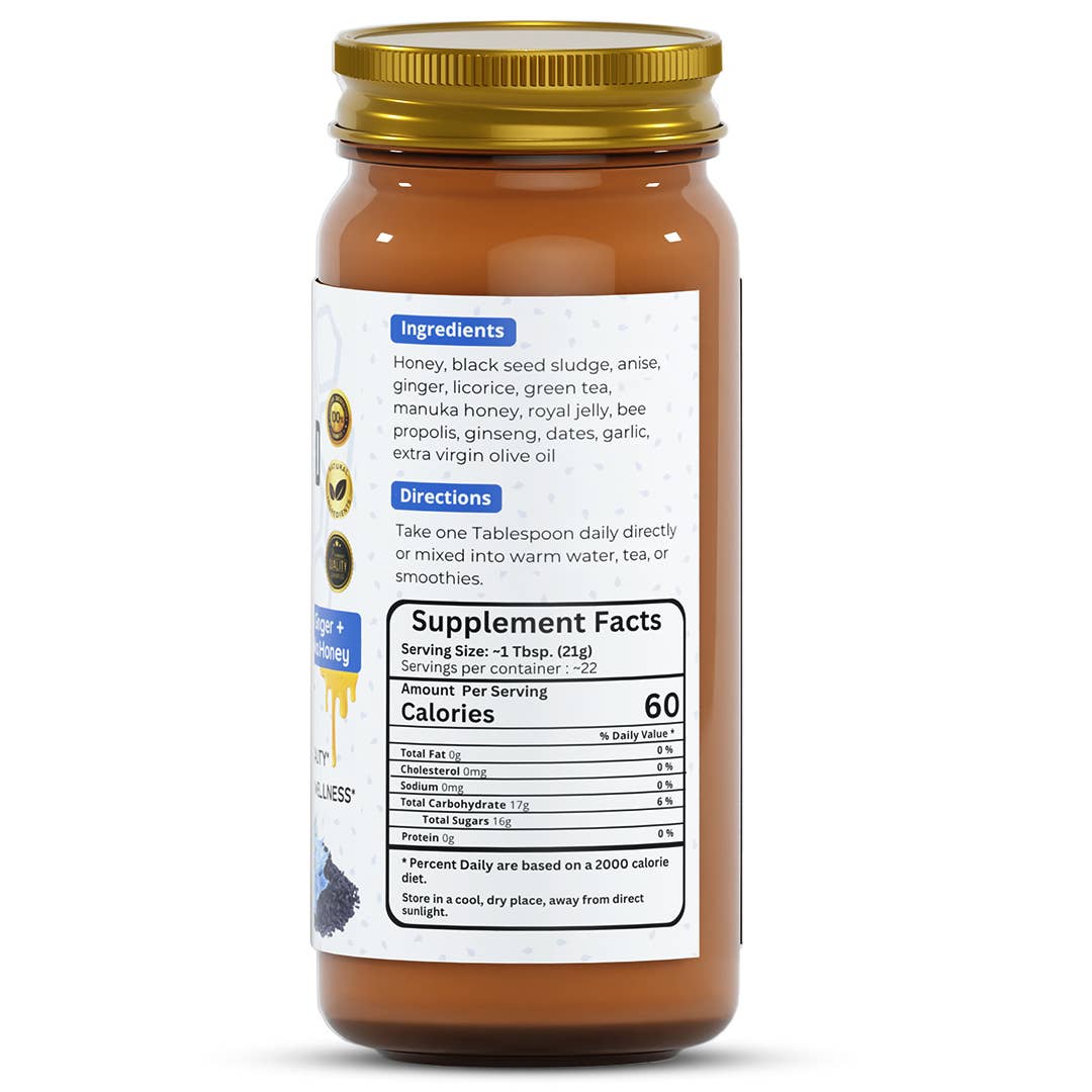 Herb To Body – wholesale Honung – Svartfröhonung 16oz | Honung och svartfröblandning2
