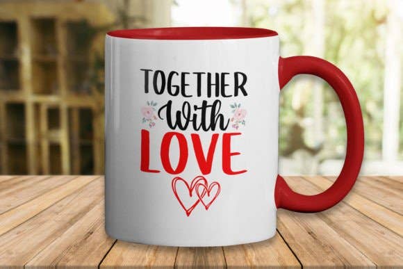 SubliMasterUK – wholesale Coffee mug – Together Valentine's Day Red Mug Design/Mug sublimation dishwasher safe4