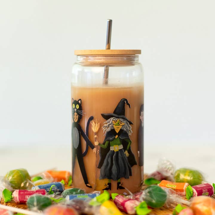 1canoe2 | One Canoe Two Paper Co. - Wholesale Drinking Glass/Cup - Trick-Or-Treaters Glass Can0