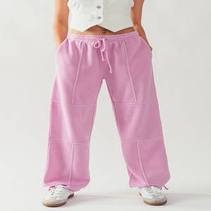 Women's sweatpants PLR001 - pink  MODONE wholesale - Clothing For Men