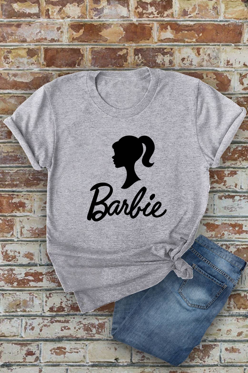 Top Avenue - Wholesale Screen Printed T-Shirt - Women's - Hot Barbi, Unisex Round Neck T-Shirt7