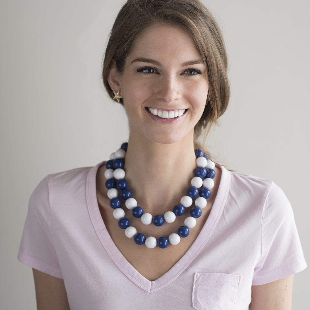 Fornash – Engroshandel Perlehalskæde – UDSALG - To-farvet slikhalskæde1