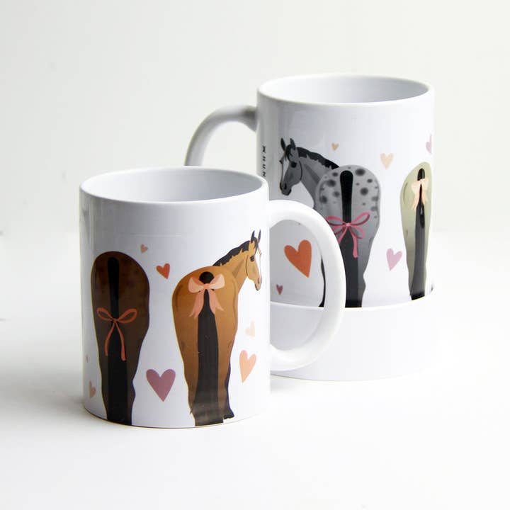 Hunt Seat Paper Co. - Vente Tasse à café - Tasse à café Croquette Butts