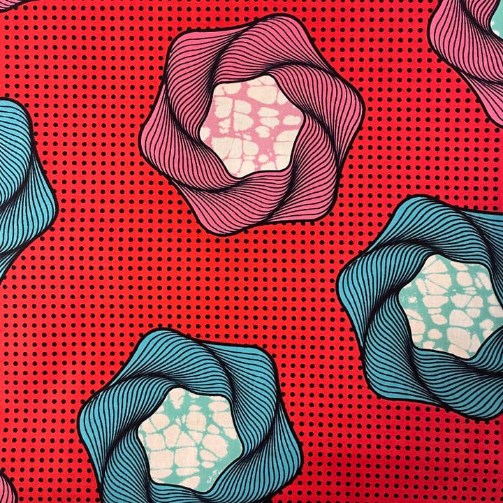 SW310, cotone morbido stampato, Mitex Superwax, esagono per la vendita all'ingrosso da parte di Reburoni