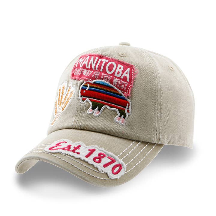 Northern Icons Canada - Wholesale Baseball Cap - Unisex - Manitoba Distressed Patch Baseball Cap6