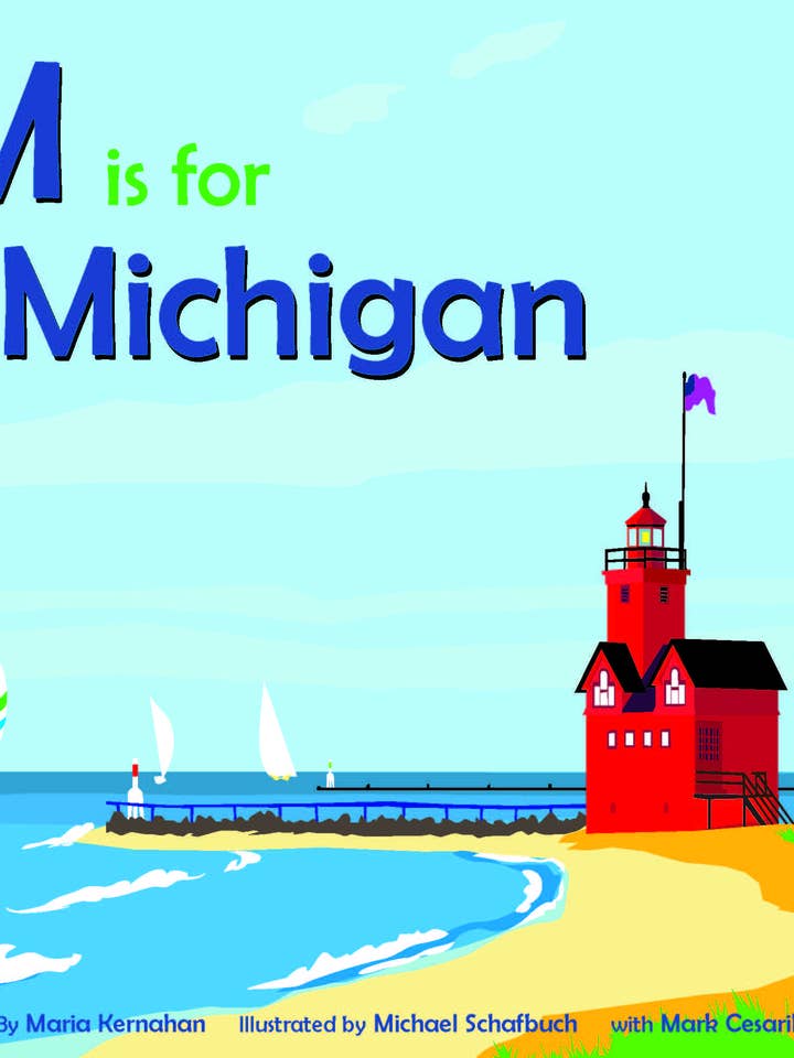 M est pour Michigan pour la vente par Arcadia Children's Books