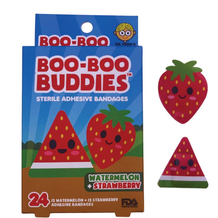 Boo Boo Buddies - Wholesale Bandaids/Bandages - 36 BOX PDQ DISPLAY - Each Box - 24 Pack | Fun, Waterproof, 11