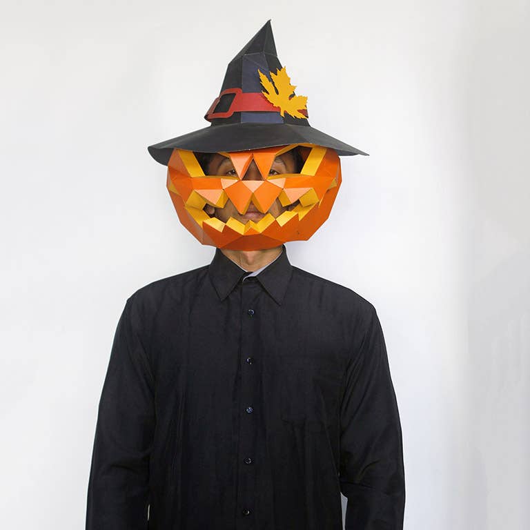 PAPERCRAFT WORLD - Wholesale DIY Craft Kit - 3D PaperCraft Pumpkin Origami Mask5