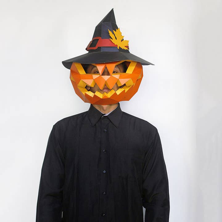 PAPERCRAFT WORLD - Wholesale DIY Craft Kit - 3D PaperCraft Pumpkin Origami Mask5