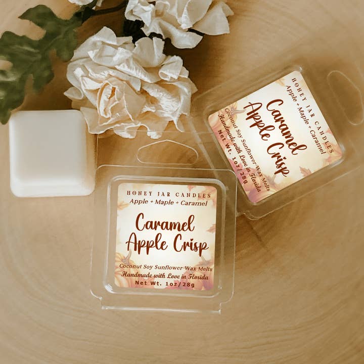 Honey Jar Creations - Wholesale Wax Melt - Caramel Apple Crisp | Fall-Inspired | Artisan Wax Melts