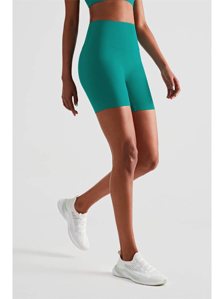 91thelabel - Wholesale Athletic Shorts - Women's - Luna High Waist Mid-Thigh Biker Short