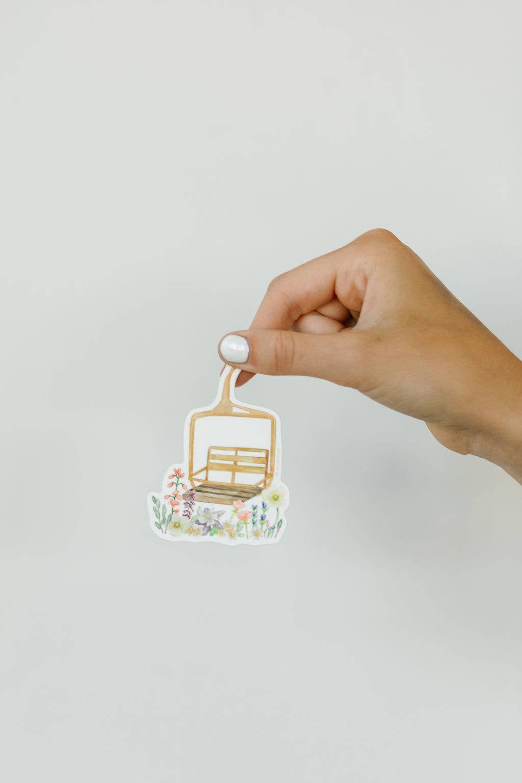 Lana's Shop - Wholesale Phone & Laptop Stickers - Wildflower Ski Chairlift Sticker0